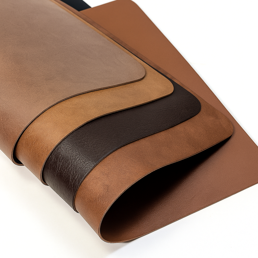 Elegant Double-Layer PVC Leather Placemats – Set of 6