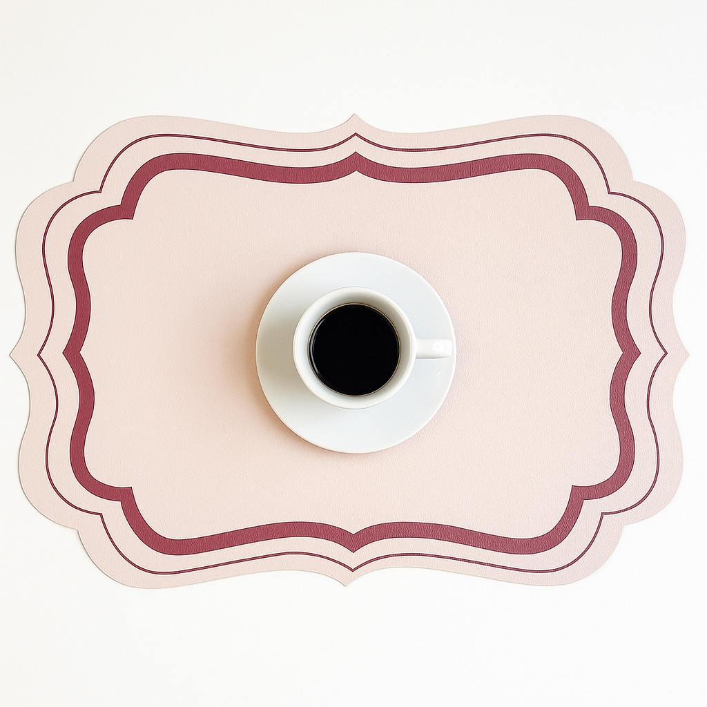 Premium Morandi Cream Placemats – Antislip & Thermal Protection
