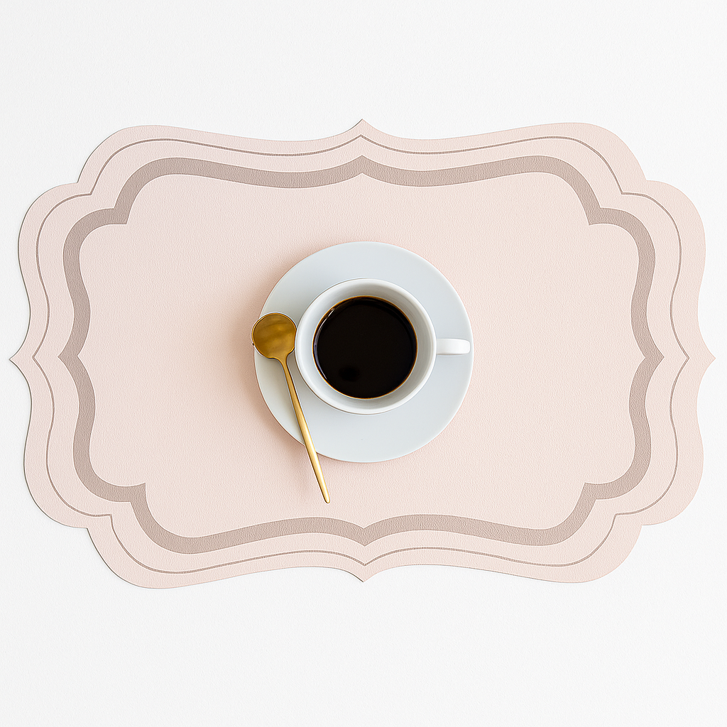 Premium Morandi Cream Placemats – Antislip & Thermal Protection