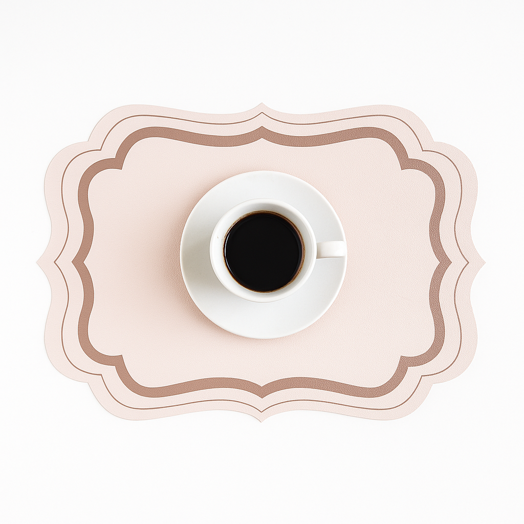 Premium Morandi Cream Placemats – Antislip & Thermal Protection