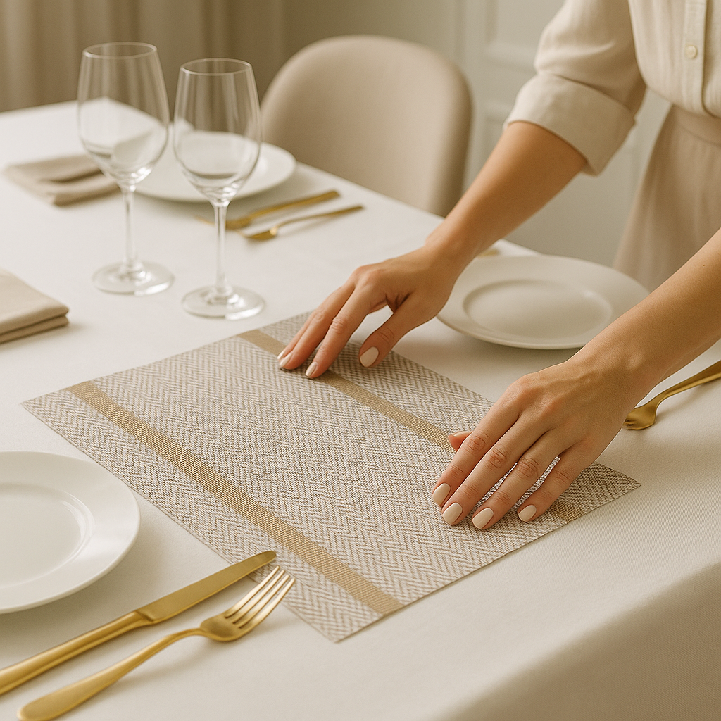 Premium PVC Banquet Placemats – Easy-Clean Table Pads
