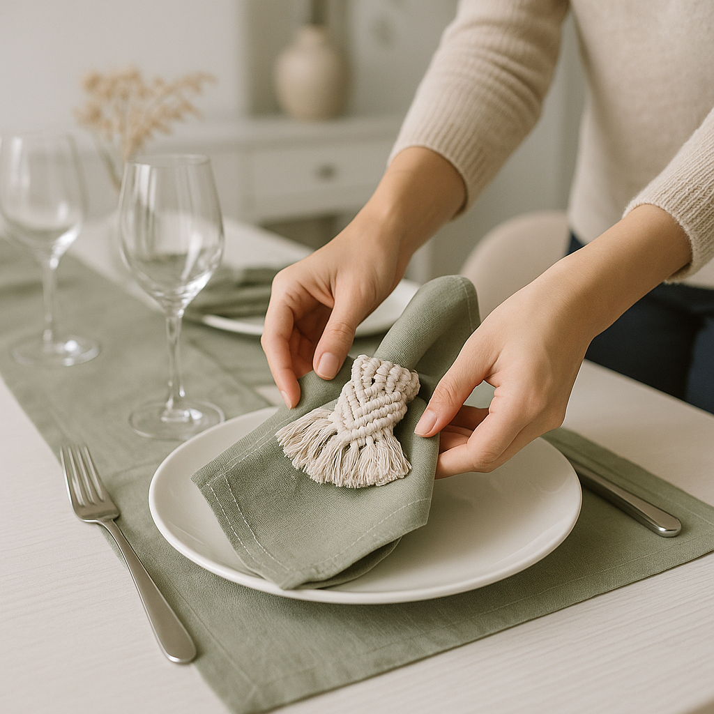 Aurora Linen Napkin Set – Timeless Elegance