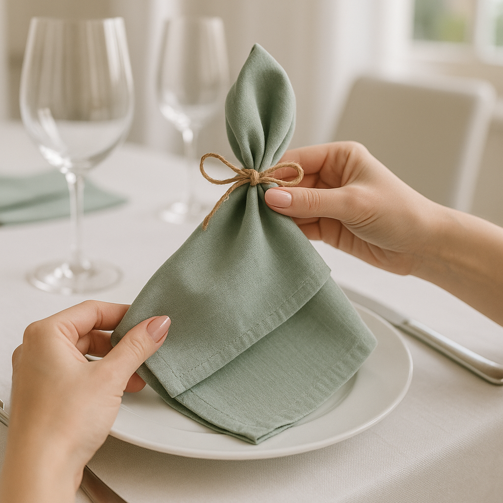 Maison Éclat Reusable Polyester Napkin Ensemble – 40x40cm, Multi-Set