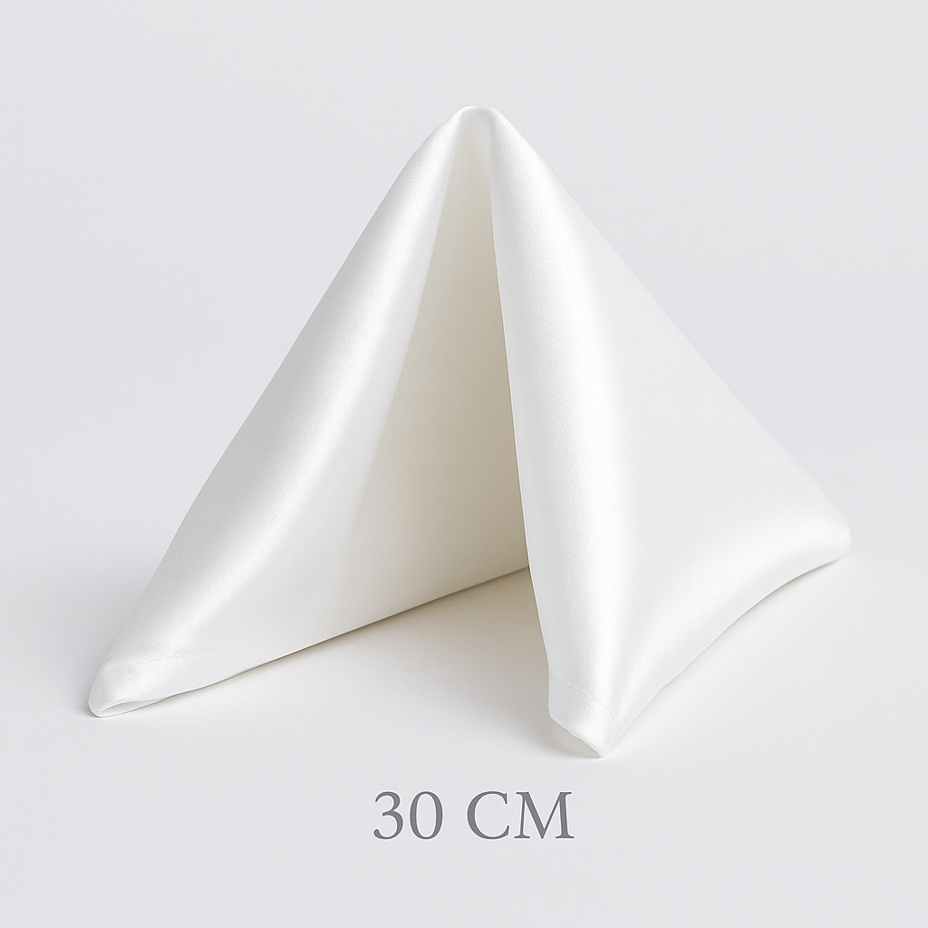 Élise Satin Champagne Napkin Set – 10 Soft 30x30cm Pieces