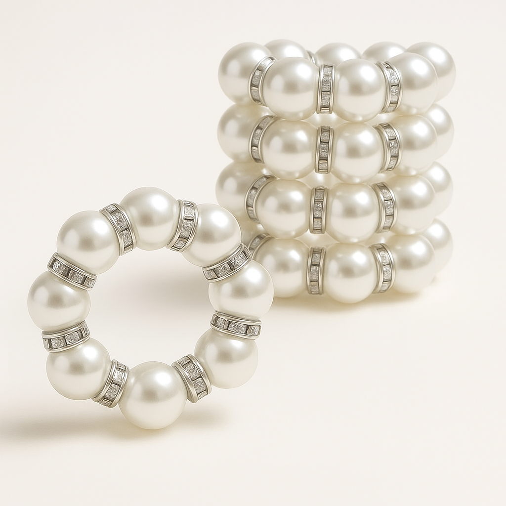 Lilar Maison Grace Elastic Napkin Rings Set