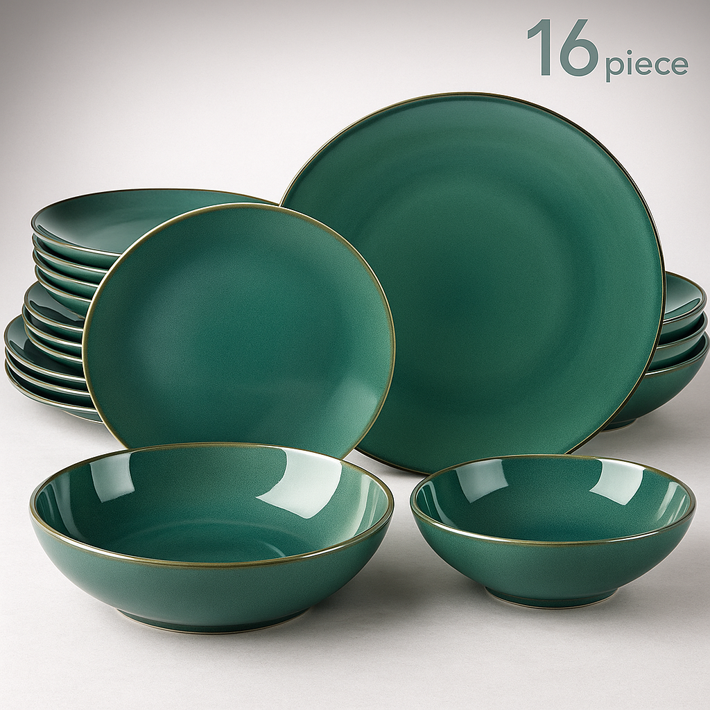 Seraphine Collection – Unique Textured Stoneware Dinnerware Set