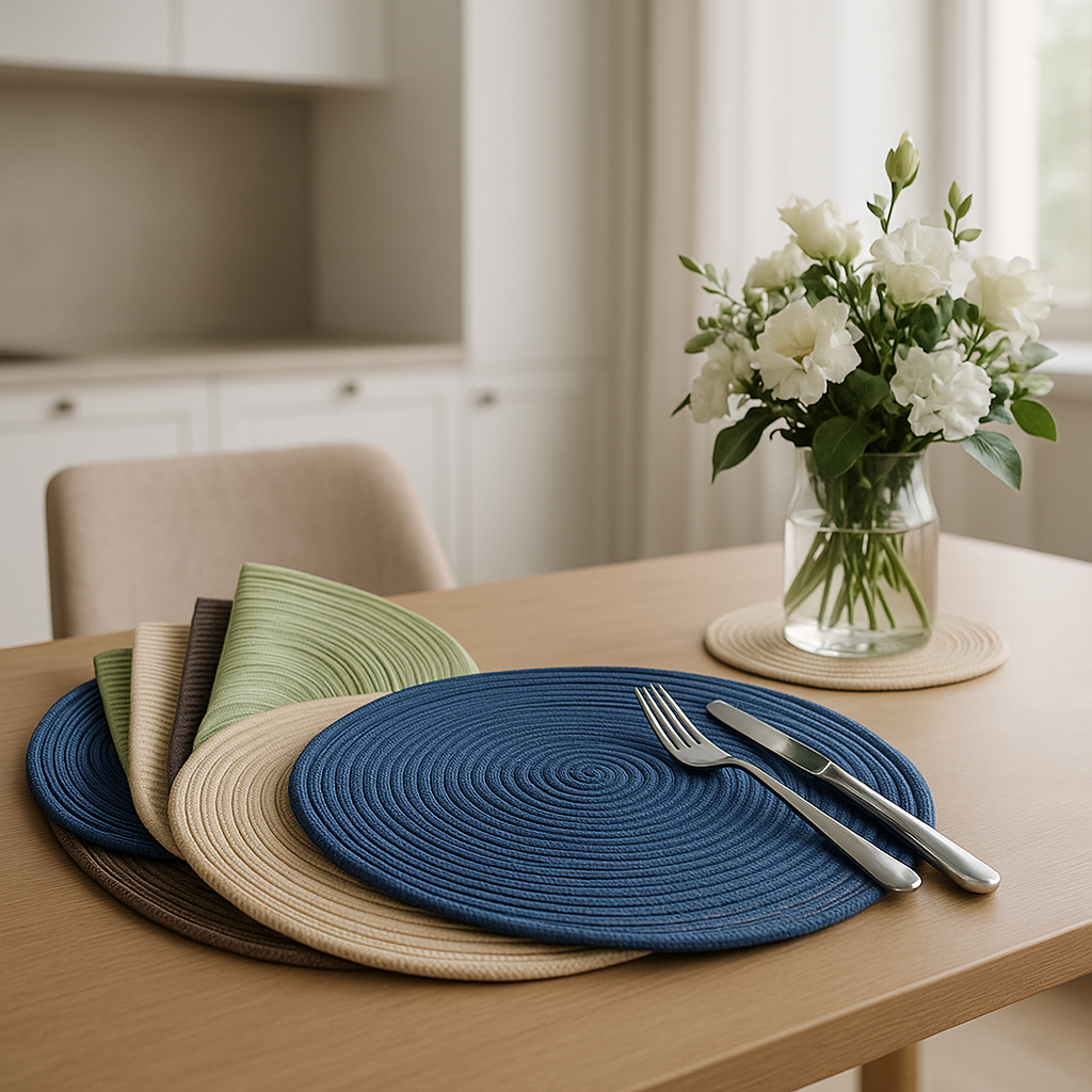Nordica Luxe Cotton & Ramie Sousplats Collection
