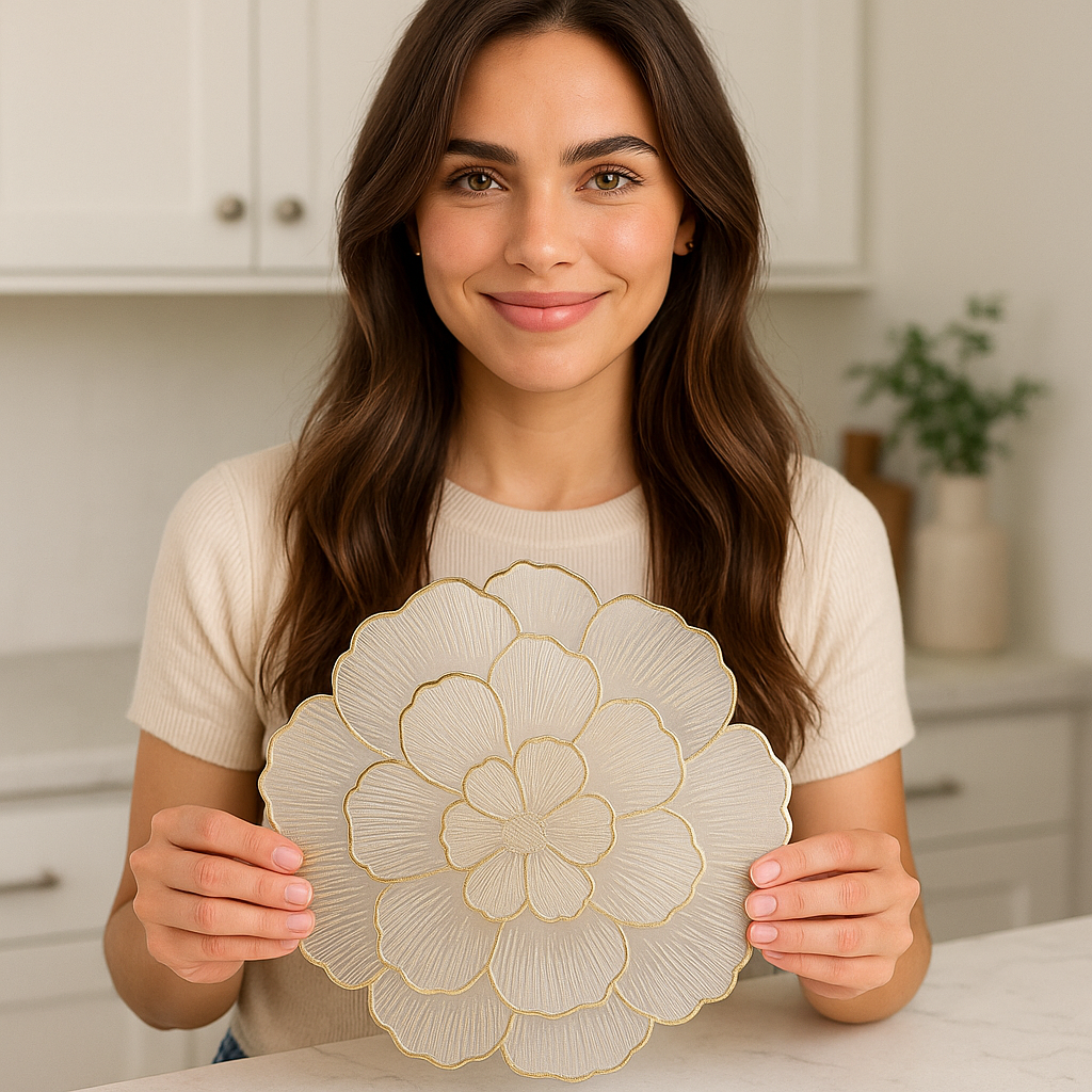 Siena Elegance 6-Piece Floral Sousplats Set