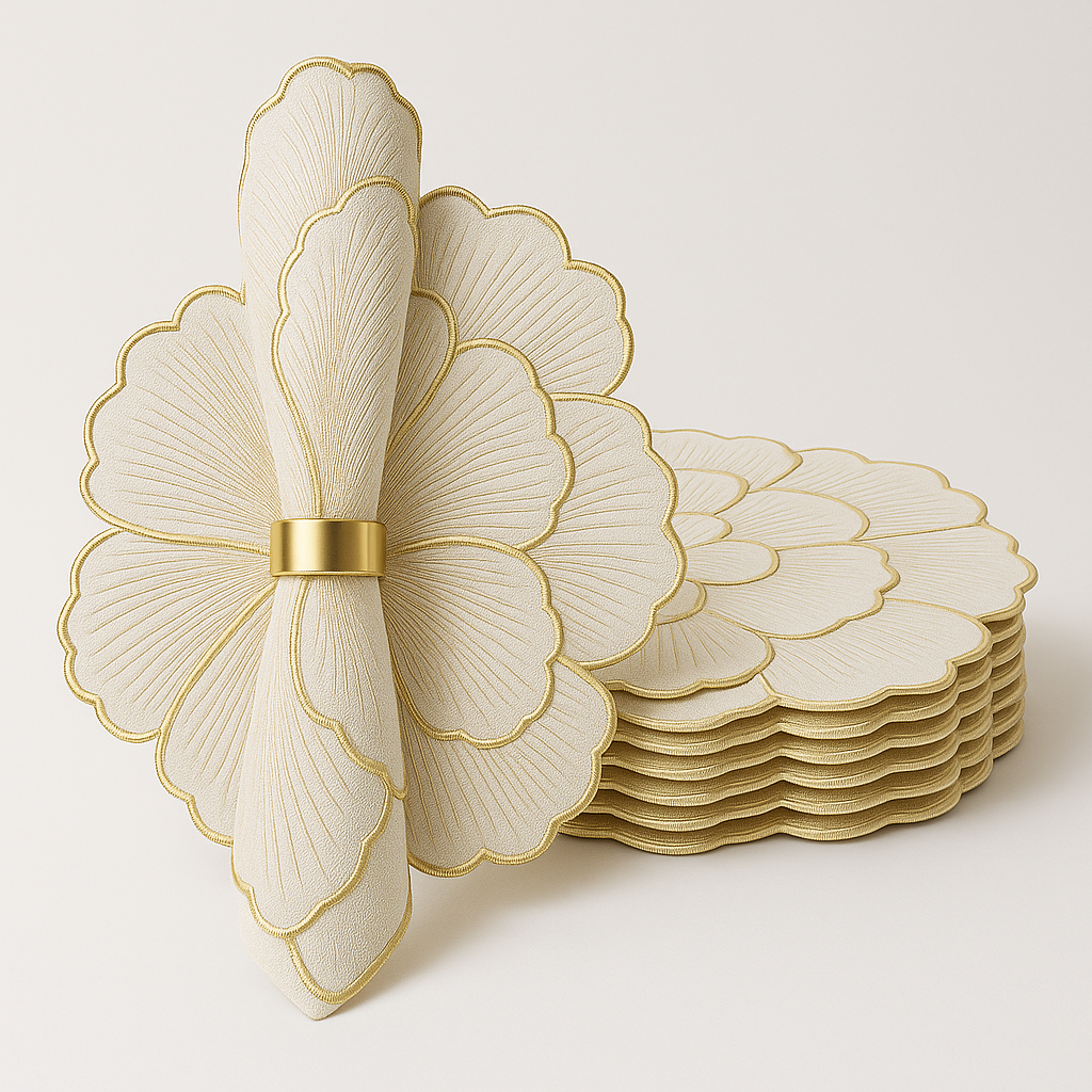 Siena Elegance 6-Piece Floral Sousplats Set