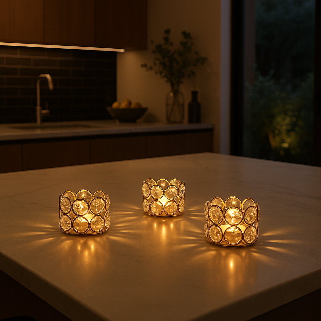 Candle Holder Crystal Florence Charm