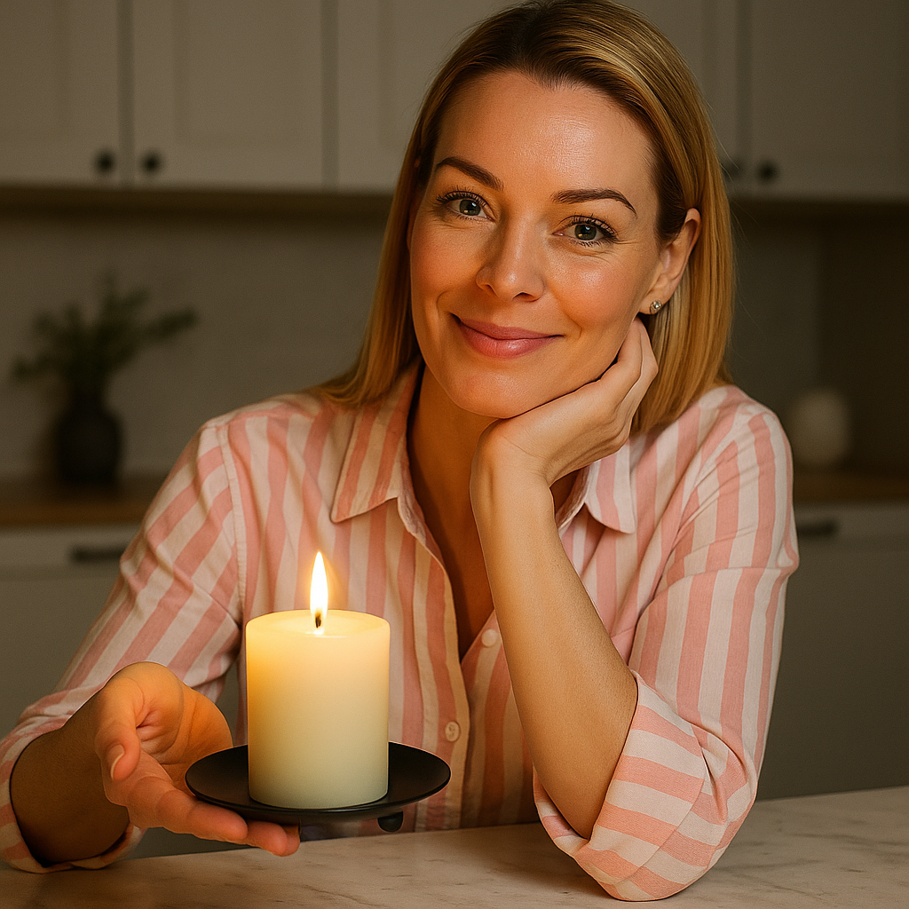 Candle Holder Elegant Aurora Grace