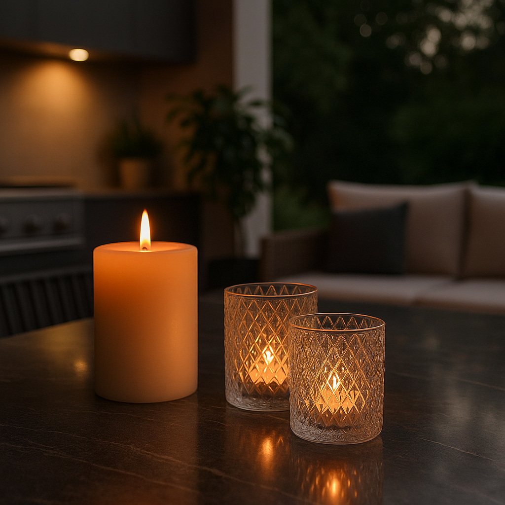 Candle Holder Capri Sunset Elegance