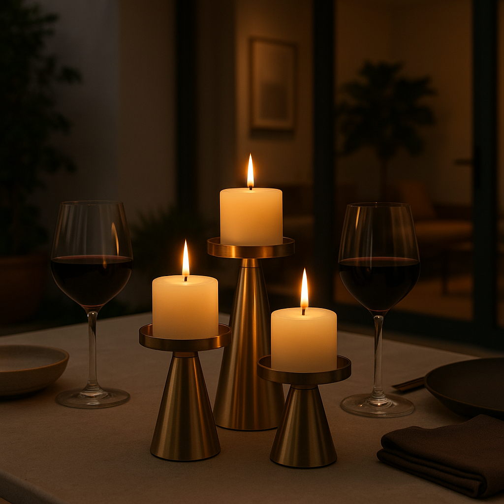 Candle Holders Siena Copper Charm – Set of 3