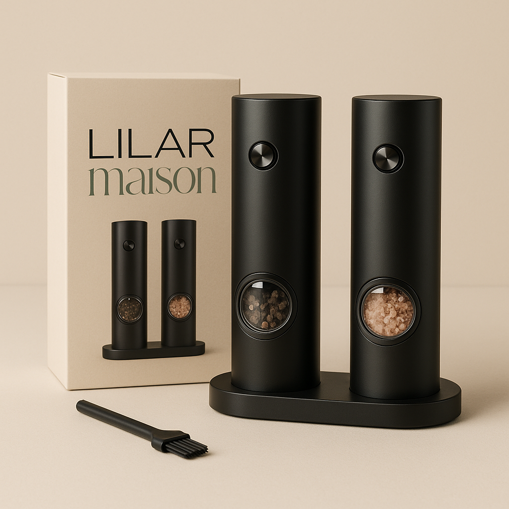 Electric Salt & Pepper Grinder Set Lyon Prestige