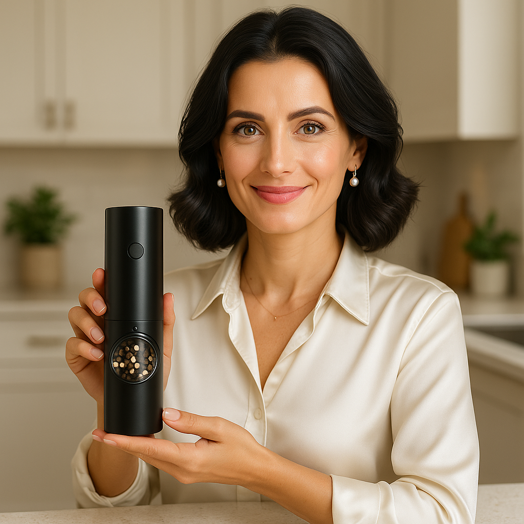 Electric Salt & Pepper Grinder Set Lyon Prestige