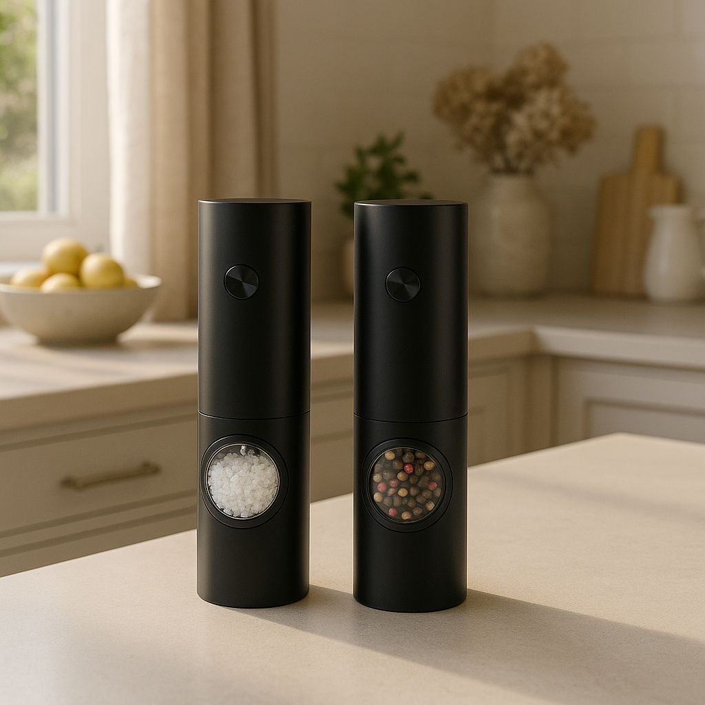 Electric Salt & Pepper Grinder Set Lyon Prestige