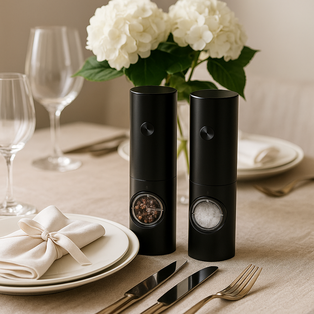 Electric Salt & Pepper Grinder Set Lyon Prestige