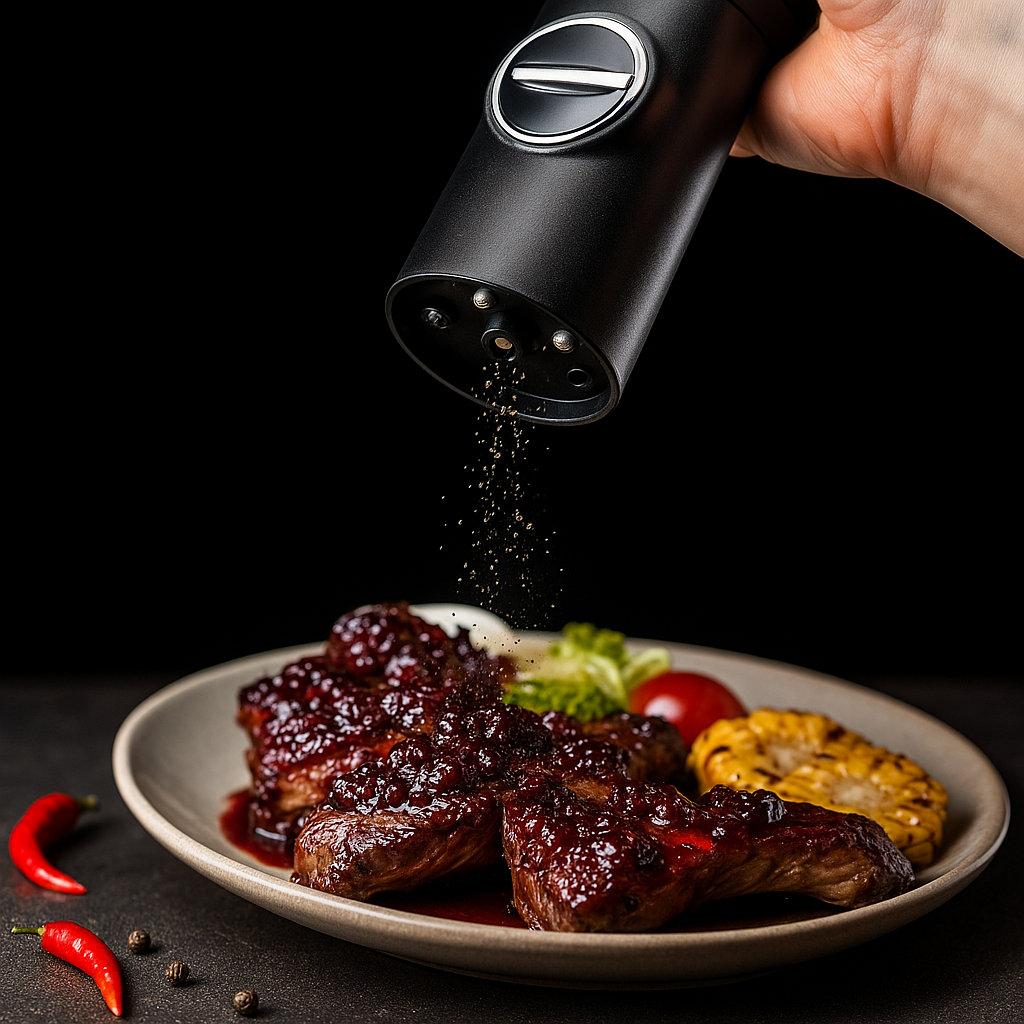 Electric Salt & Pepper Grinder Set Lyon Prestige