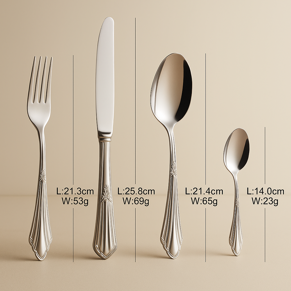 Cutlery Set Versailles Monarchy Golden Elegance
