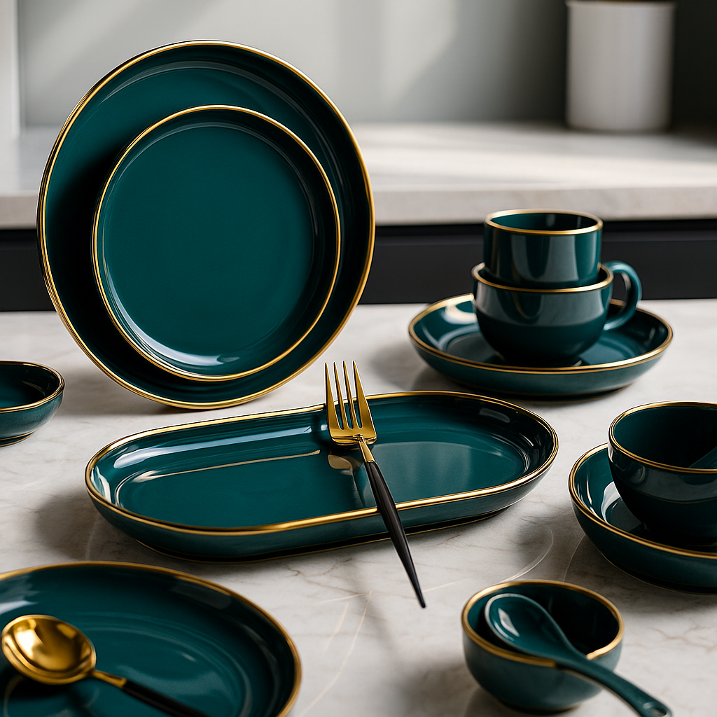 Porcelain Dinner Plate Tivoli Emerald Grace