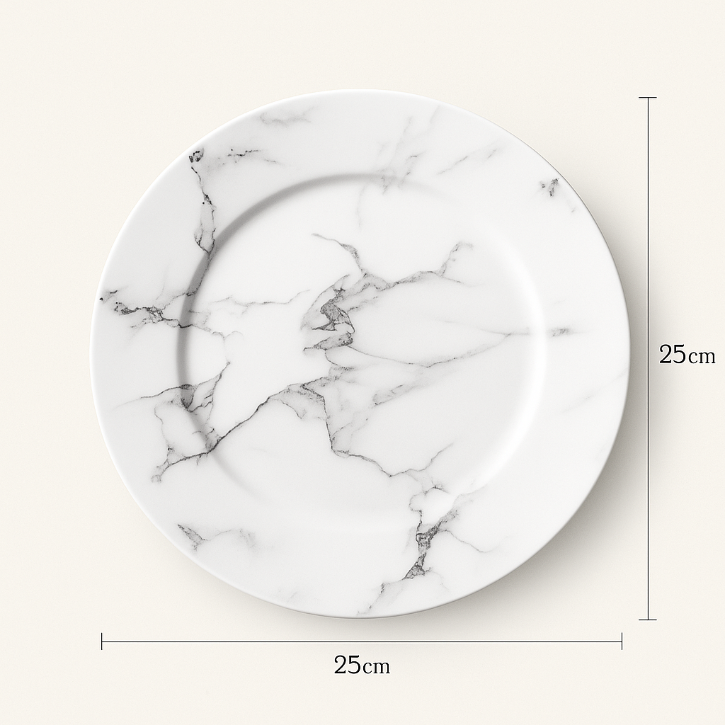 Plates Copenhagen Nordic Marble Essence