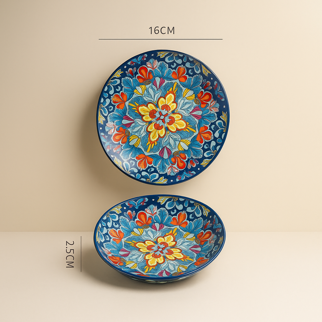 Plates Florence Bohemian Creative Mosaic Essence