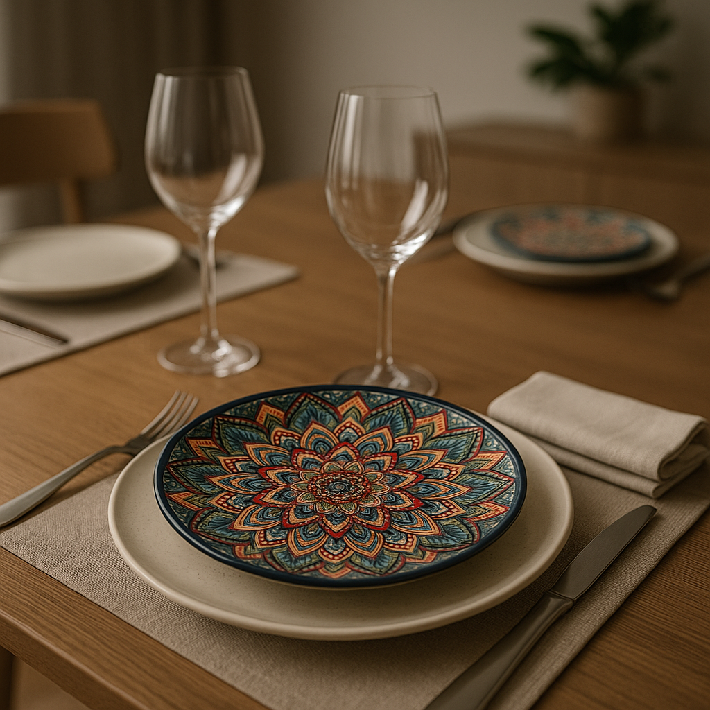 Plates Florence Bohemian Creative Mosaic Essence