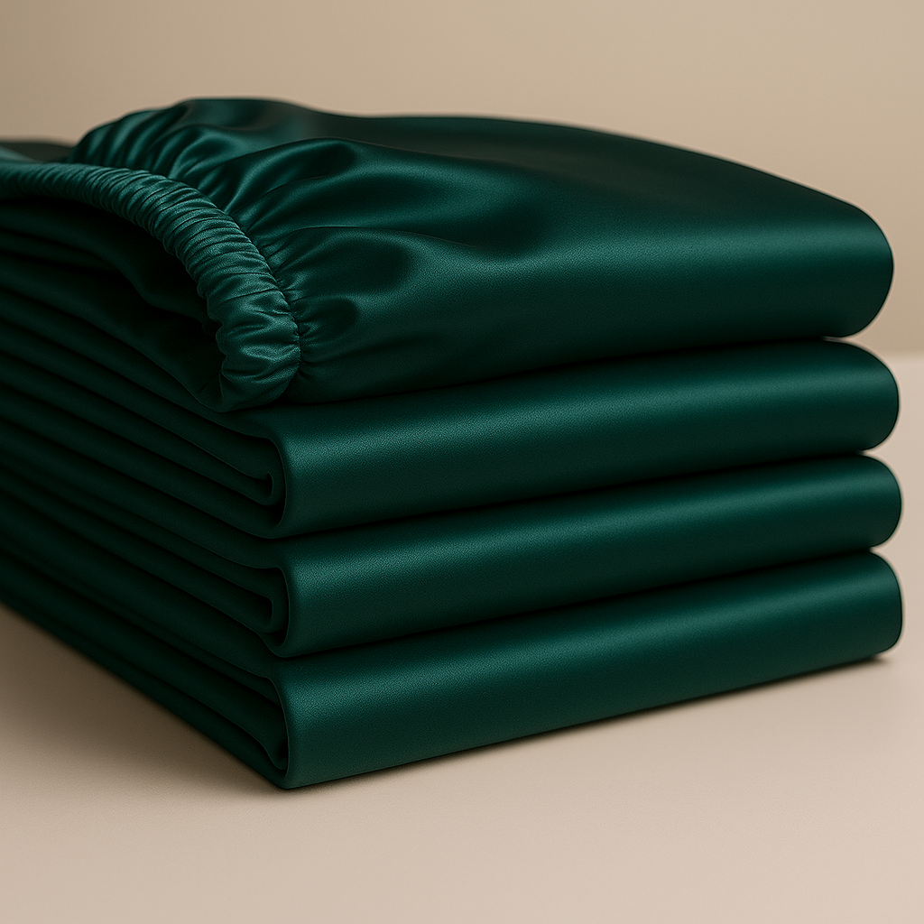 Bedsheet Splendor Satin Fitted Sheet Soft Elegance