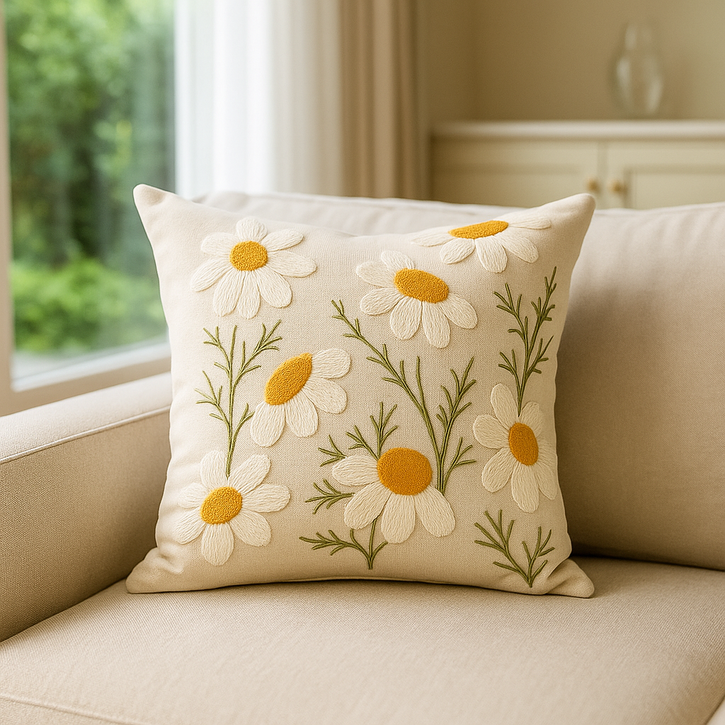 Pillow Cover Bloom Nordic Floral Living Elegance