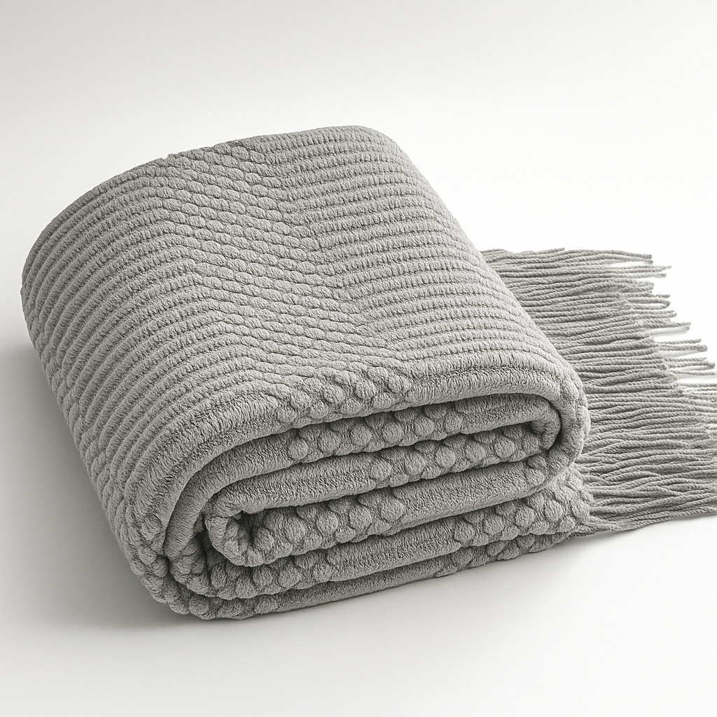 Blanket Magnolia Knitted Fluffy Throw