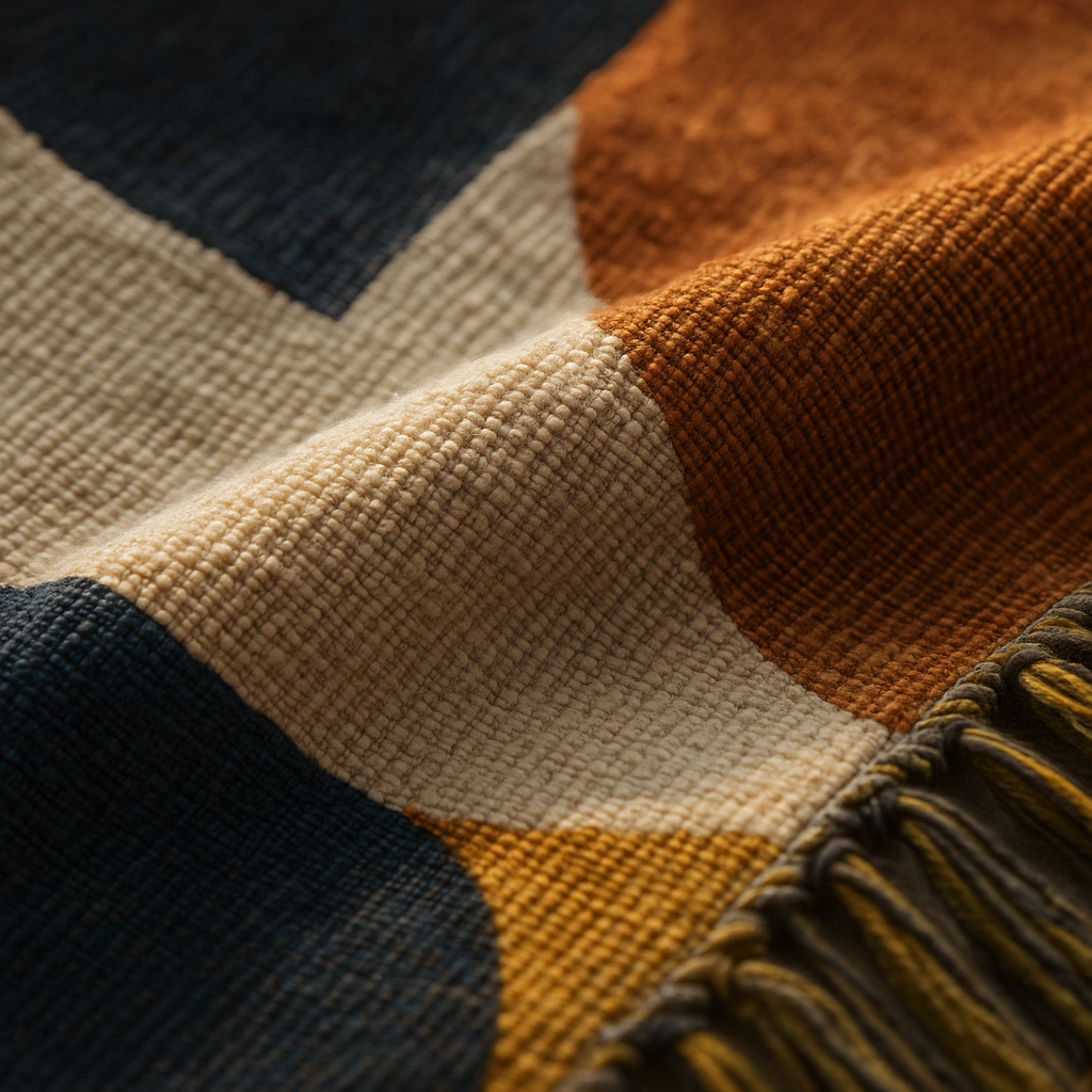 Blanket Avignon Nordic Knitted Striped Elegance
