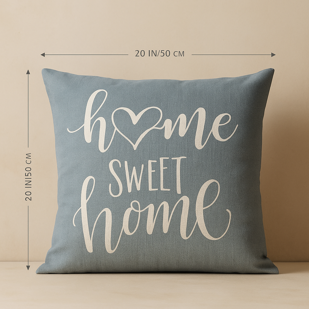 Pillow Cover Blue Linen Elegance