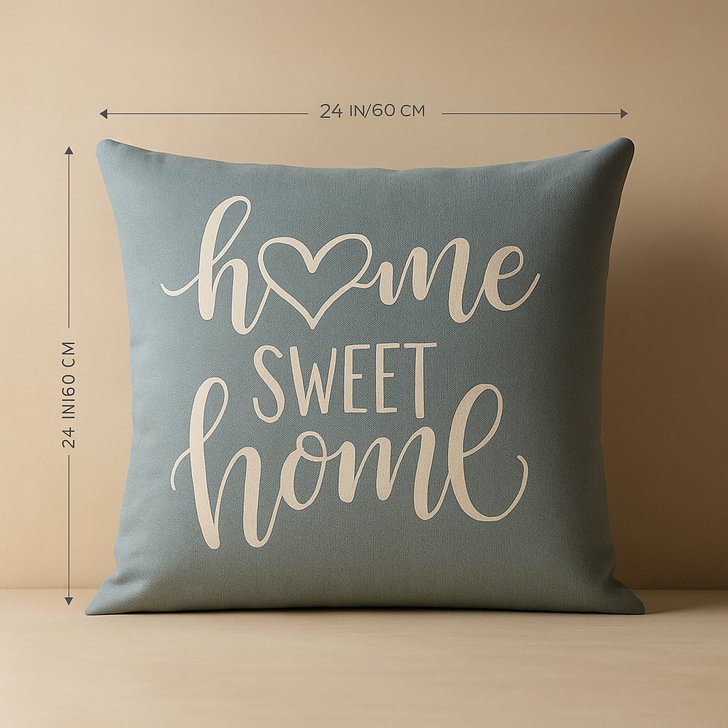 Pillow Cover Blue Linen Elegance