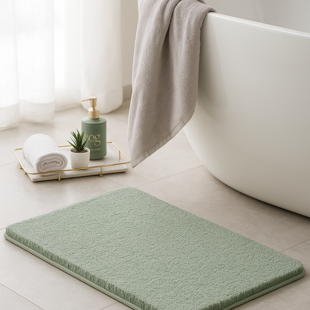 Bath Mat Cotton Plush Comfort Elegance