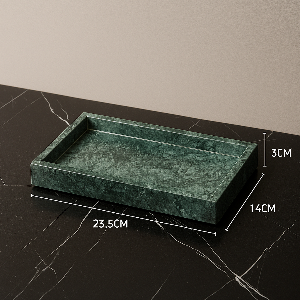 Bathroom Accessories Marble Green Prestige Elegance