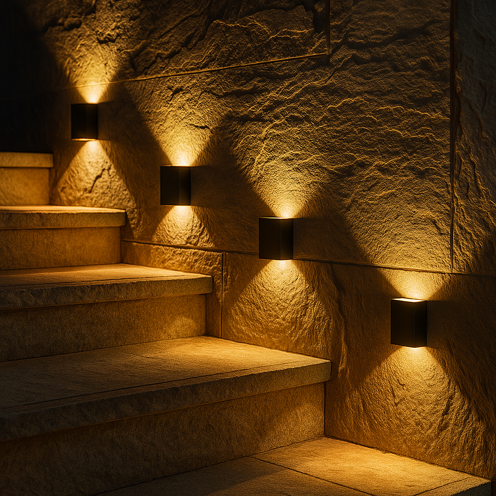 Wall Light Outdoor Waterproof Solar Up Down Brilliance