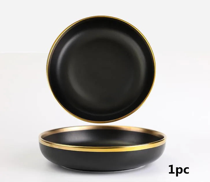 Porcelain Plates Lucerne Midnight Majesty