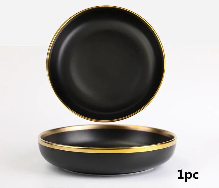 Porcelain Plates Lucerne Midnight Majesty