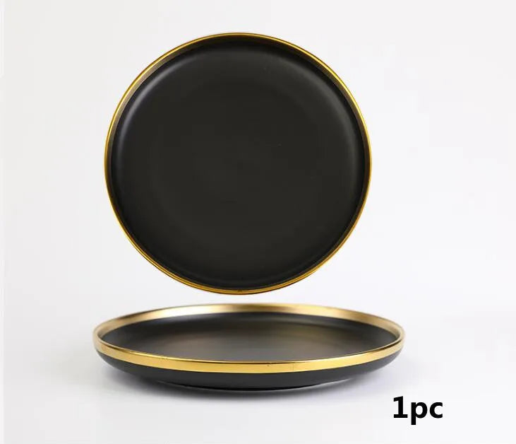 Porcelain Plates Lucerne Midnight Majesty