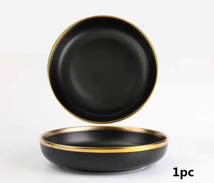 Porcelain Plates Lucerne Midnight Majesty