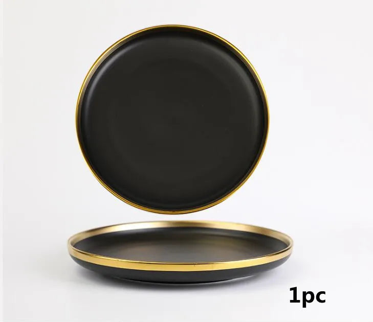 Porcelain Plates Lucerne Midnight Majesty