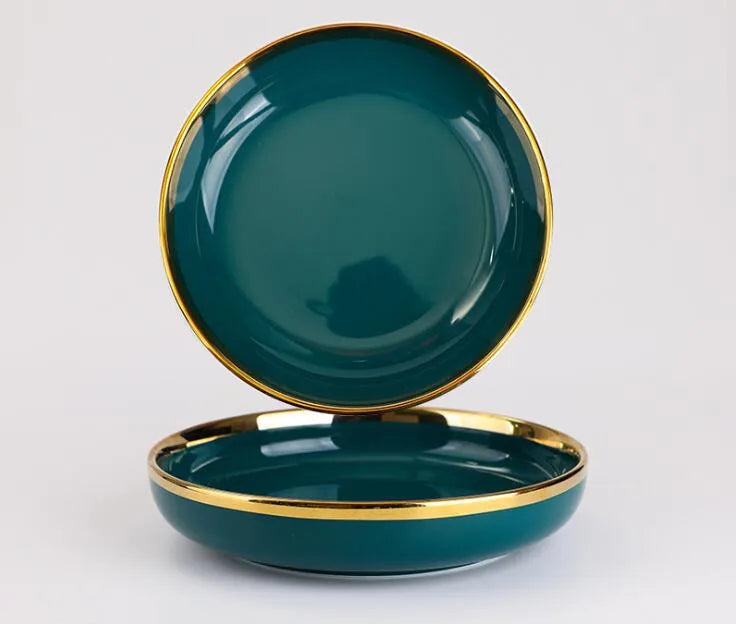 Porcelain Dinner Plate Tivoli Emerald Grace