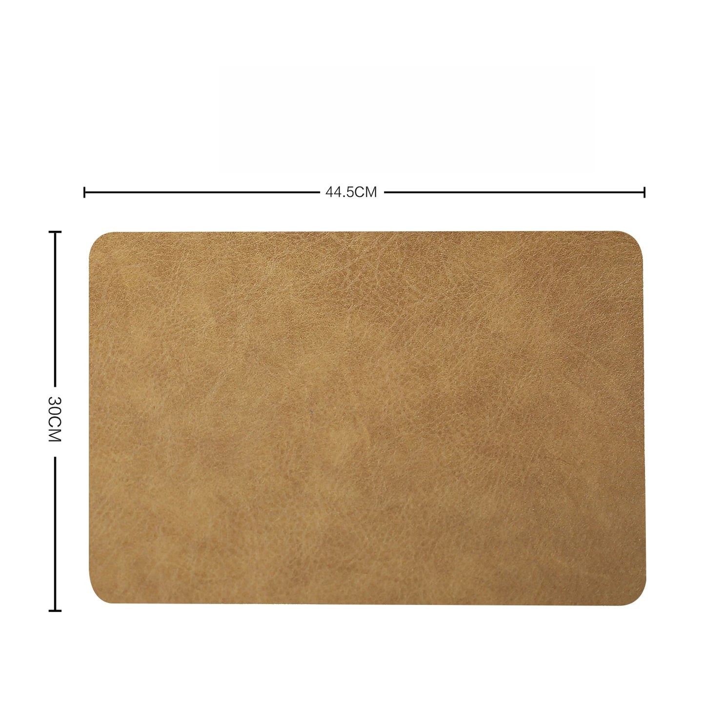 Elegant Double-Layer PVC Leather Placemats – Set of 6
