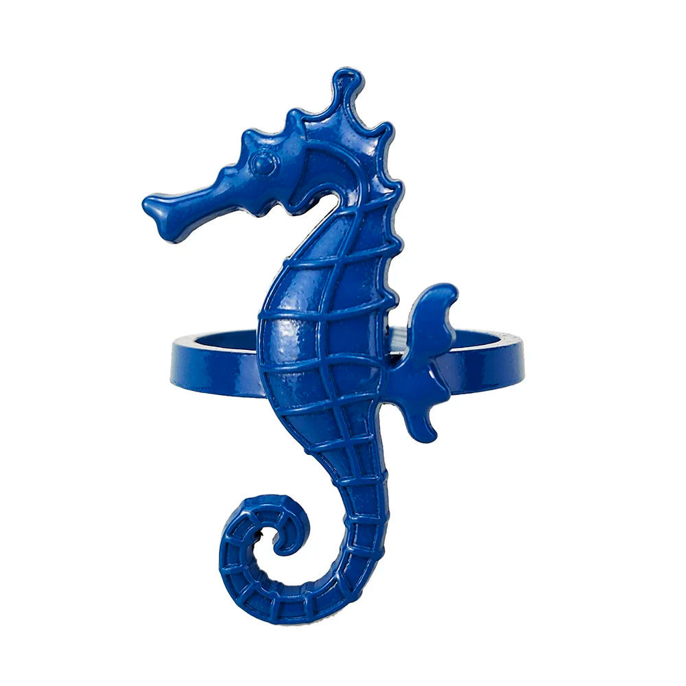 Nautica Ensemble – Silver Marine Life Napkin Rings - 6 pcs