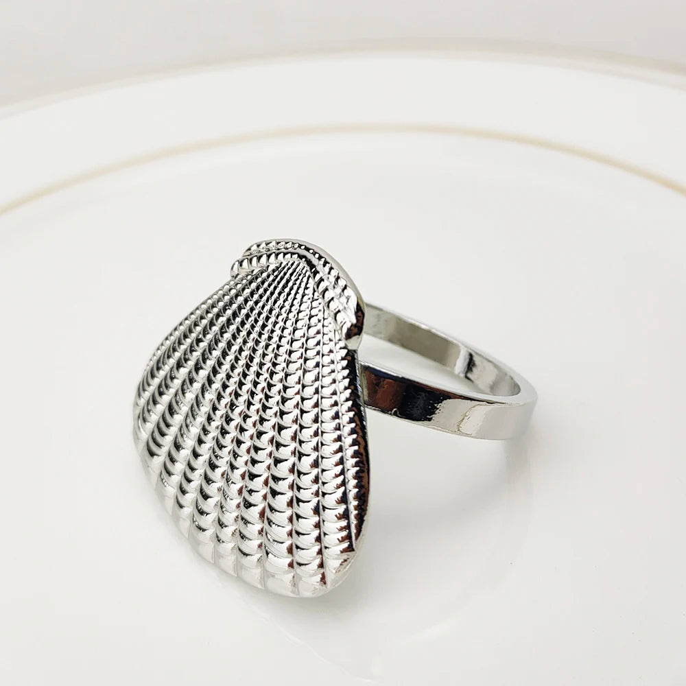 Nautica Ensemble – Silver Marine Life Napkin Rings - 6 pcs
