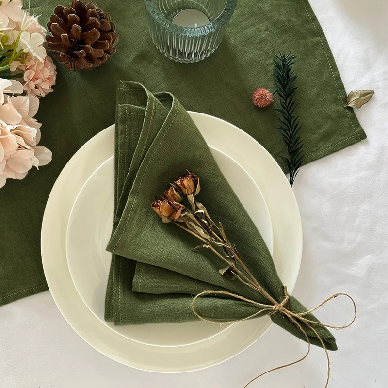 Aurora Linen Napkin Set – Timeless Elegance