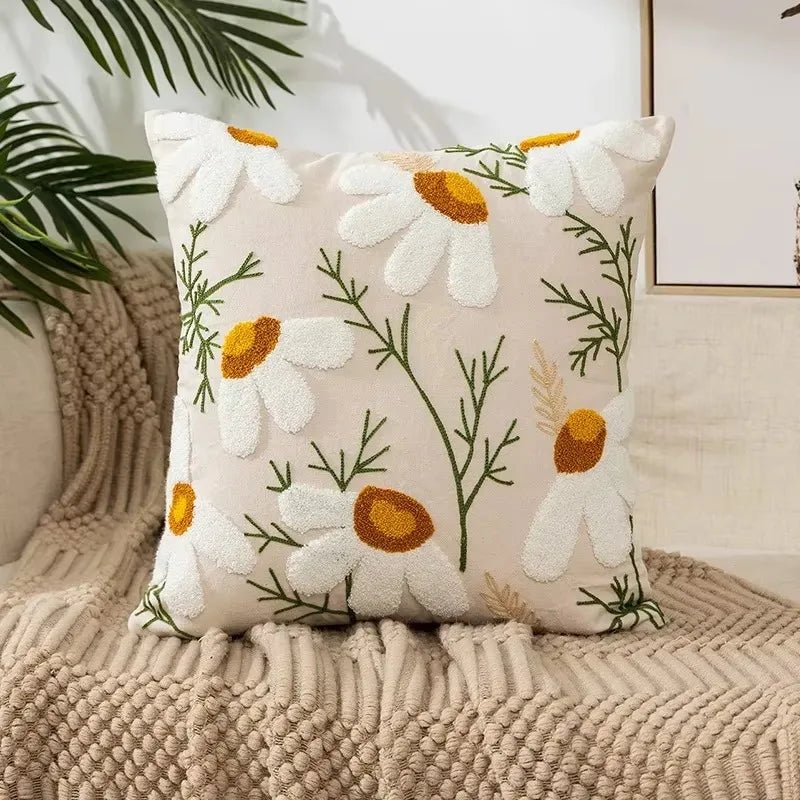 Pillow Cover Bloom Nordic Floral Living Elegance