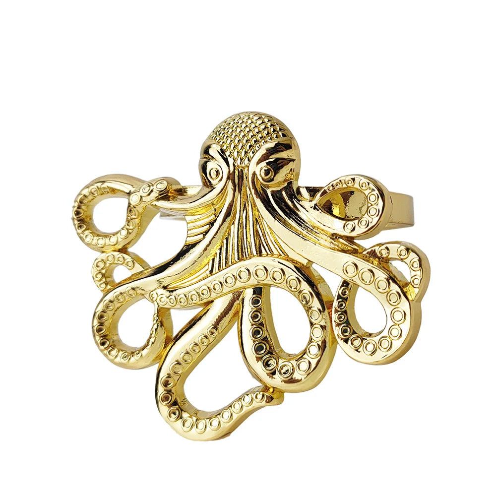 Nautica Ensemble – Silver Marine Life Napkin Rings - 6 pcs