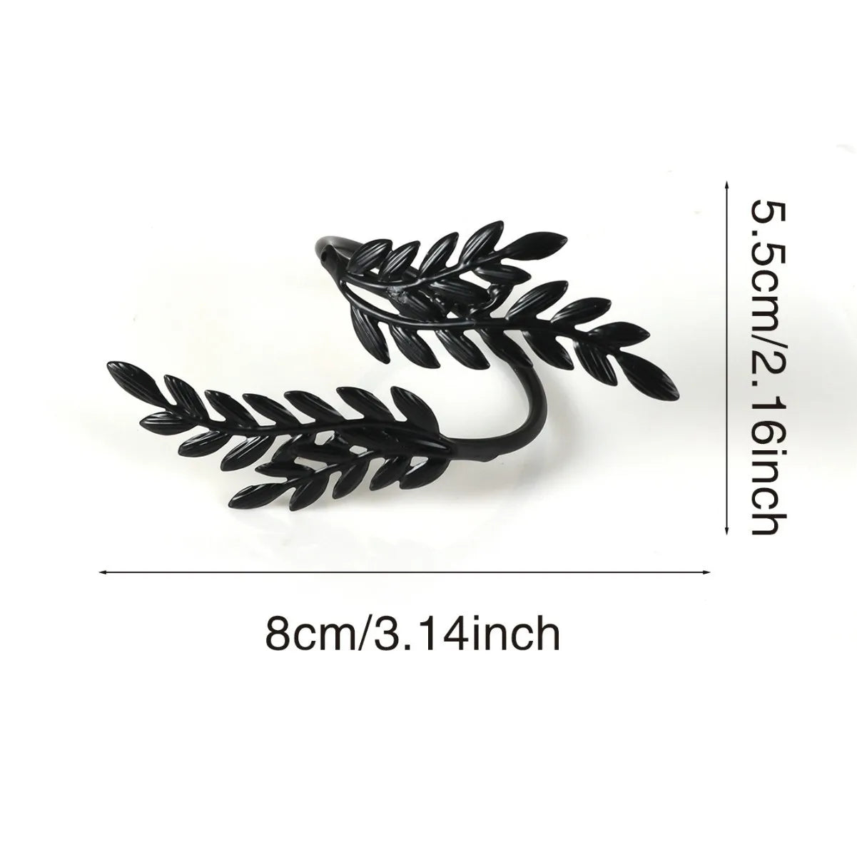 Wheatley Set – Premium Wheat Leaf Napkin Rings - 12 Pcs
