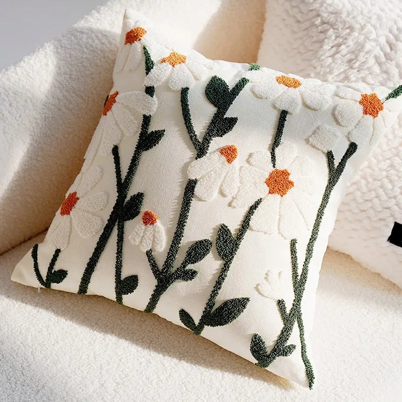 Pillow Cover Bloom Nordic Floral Living Elegance